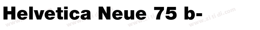 Helvetica Neue 75 b字体转换